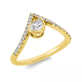 Yellowgold Diamond Ring