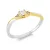 Whitegold / Yellowgold Diamond Ring