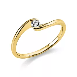 Yellowgold Diamond Ring