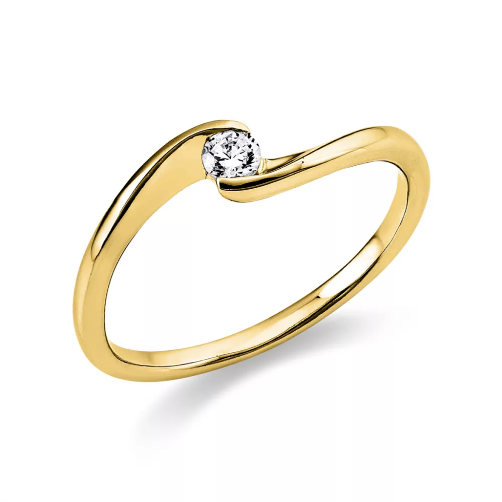 Yellowgold Diamond Ring