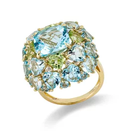 Yellowgold Topaz Ring