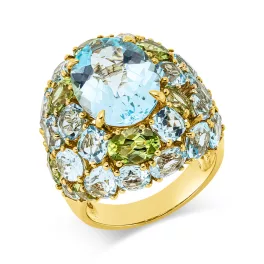 Yellowgold Topaz Ring