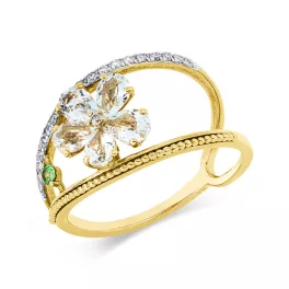Yellowgold Tsavorite Ring