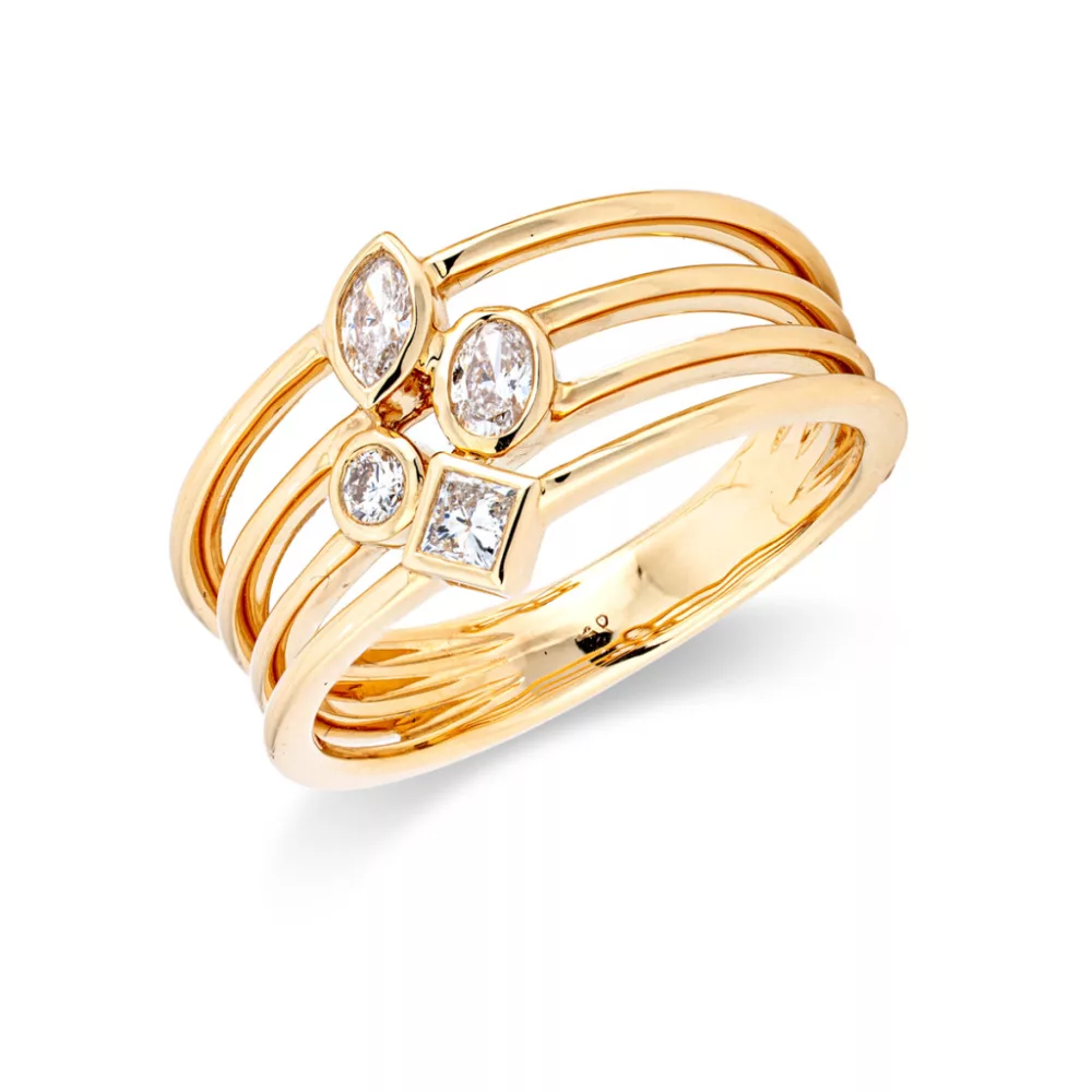 Yellowgold Diamond Ring