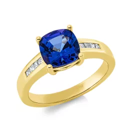 Yellowgold Tanzanit Ring