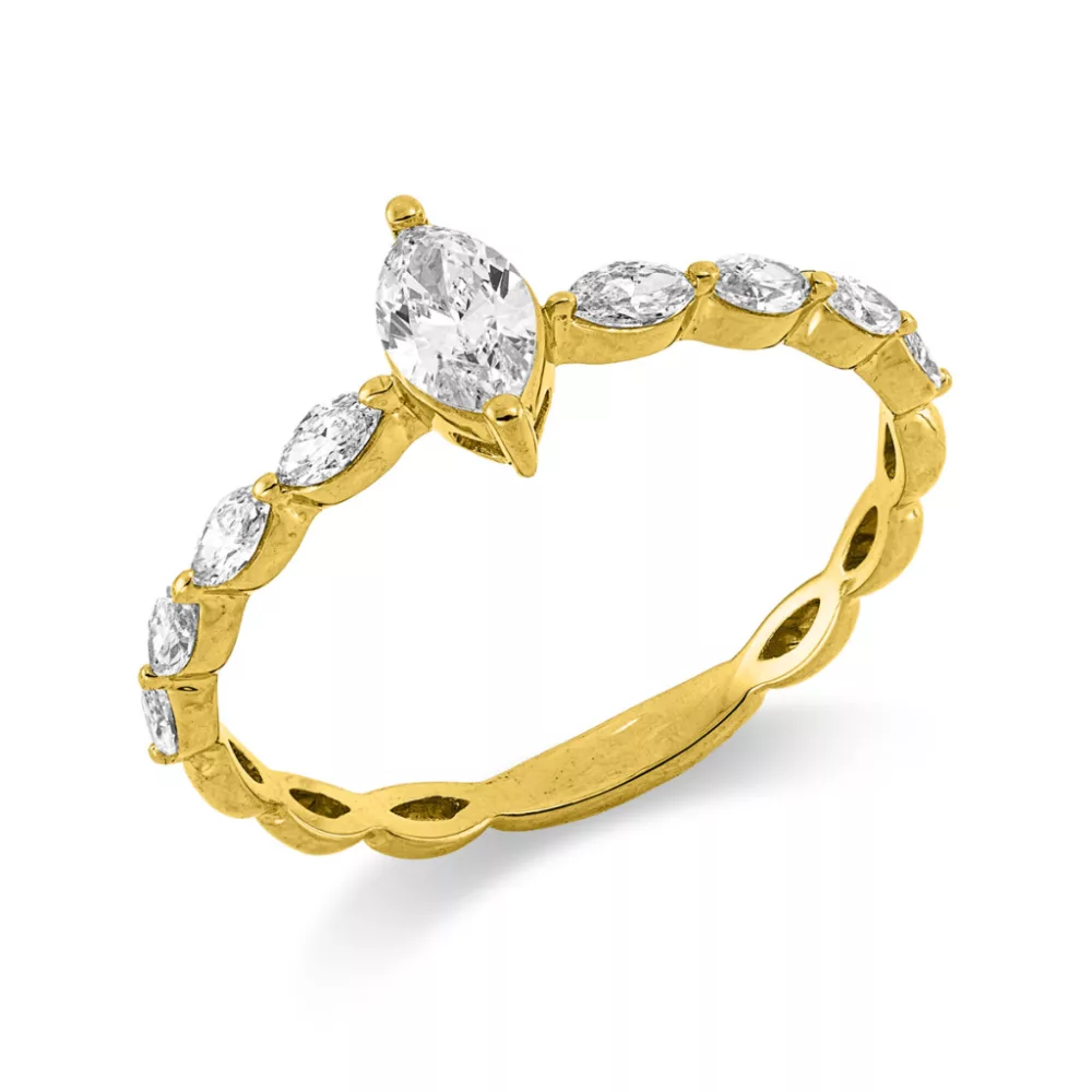 Yellowgold Diamond Ring