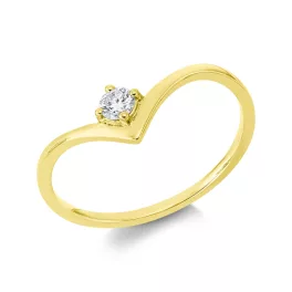 Yellowgold Diamond Ring