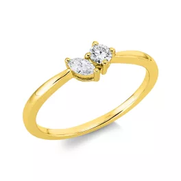 Yellowgold Diamond Ring