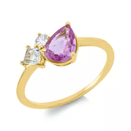 Yellowgold Aquamarine Ring
