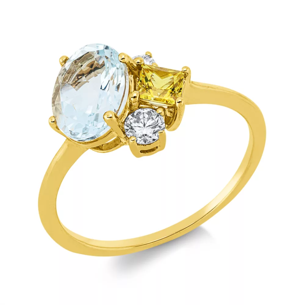 Yellowgold Sapphire Ring