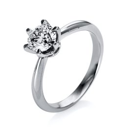 Fehérarany / Platina Gyémánt Gyűrű