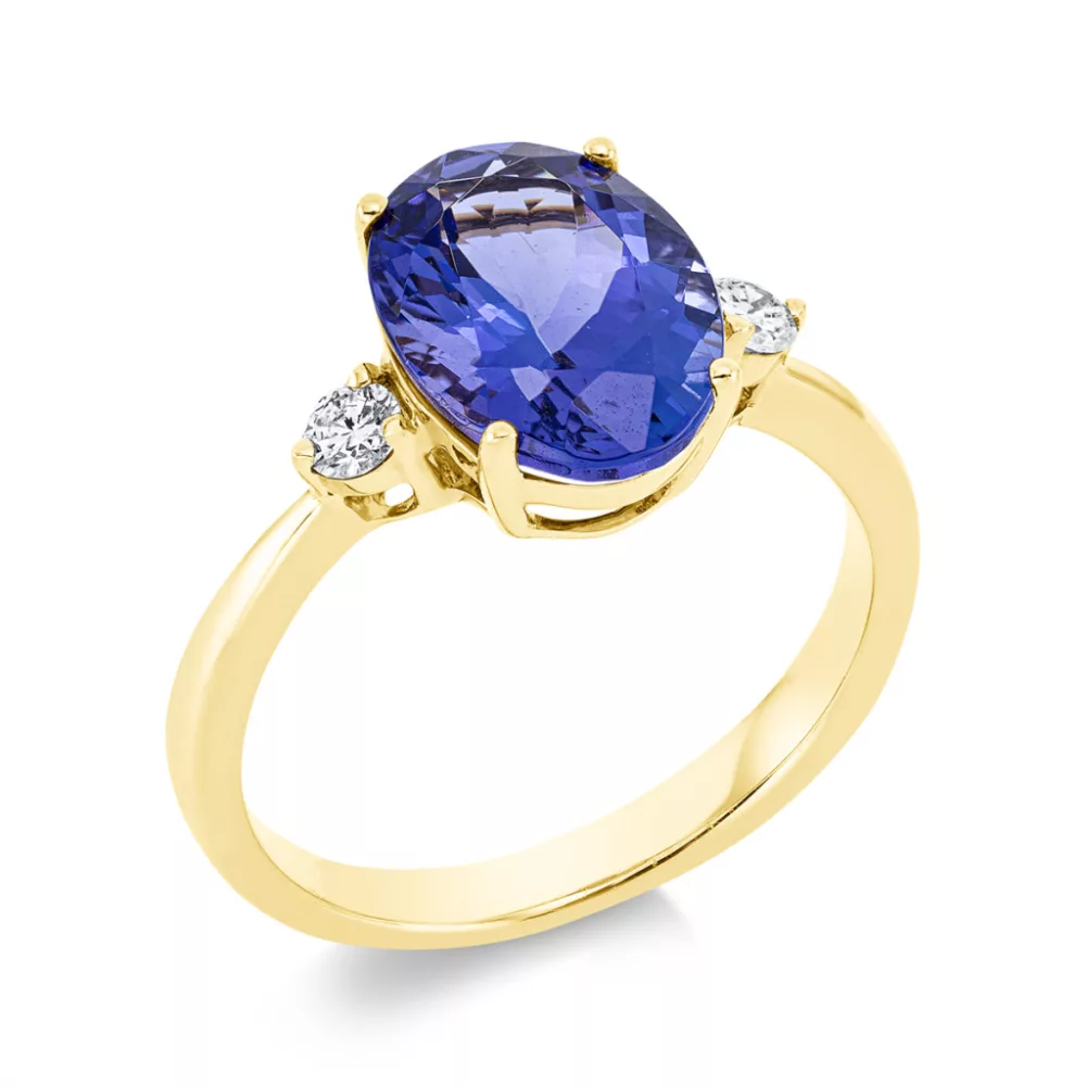 Yellowgold Tanzanit Ring