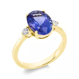 Yellowgold Tanzanit Ring