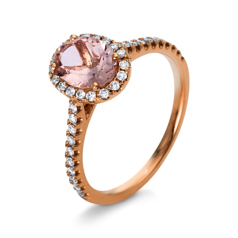 Vörösarany Morganit Gyűrű