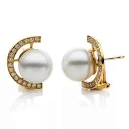 Yellowgold Diamond Earrings