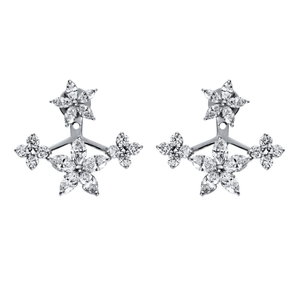 Fehérarany Gyémánt Fülbevaló