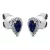 Whitegold Sapphire Earrings
