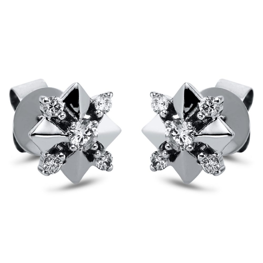 Fehérarany Gyémánt Fülbevaló