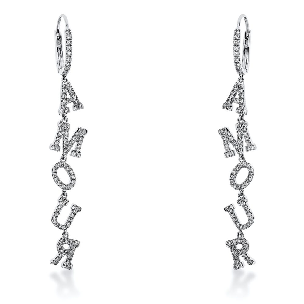 Fehérarany Gyémánt Fülbevaló