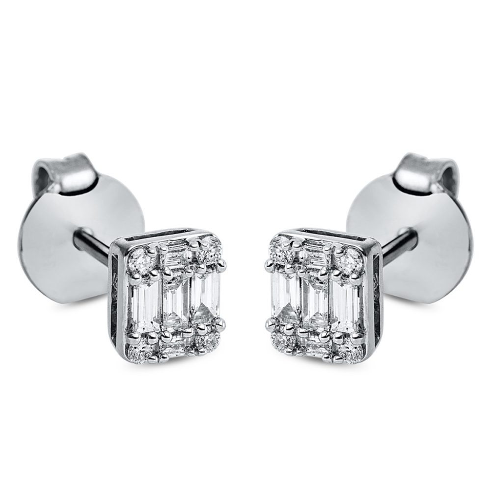 Fehérarany Gyémánt Fülbevaló