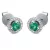Whitegold Emerald Earrings