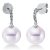 Fehérarany Gyémánt és gyöngy Fülbevaló