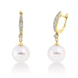 Yellowgold Diamond Earrings
