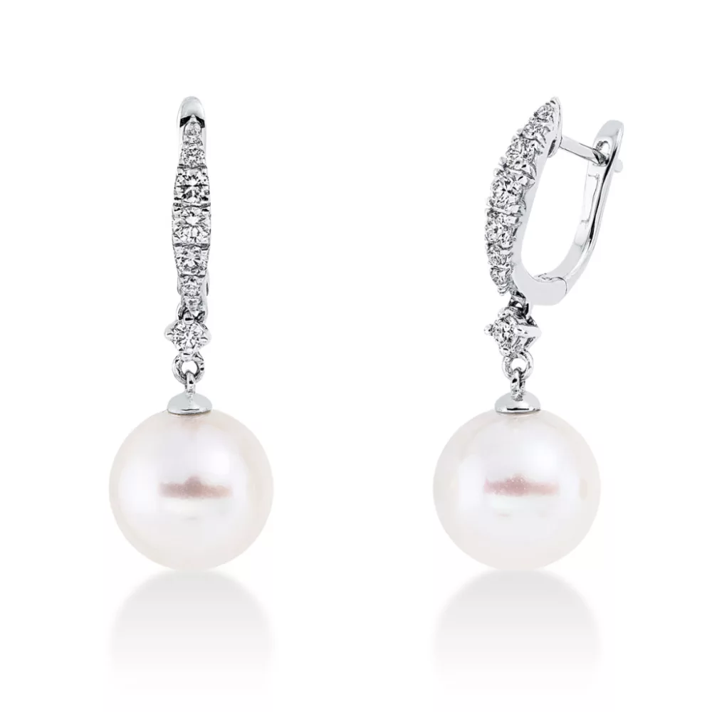 Whitegold Diamond Earrings