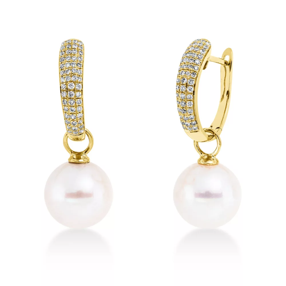 Yellowgold Diamond Earrings