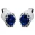 Whitegold Sapphire Earrings