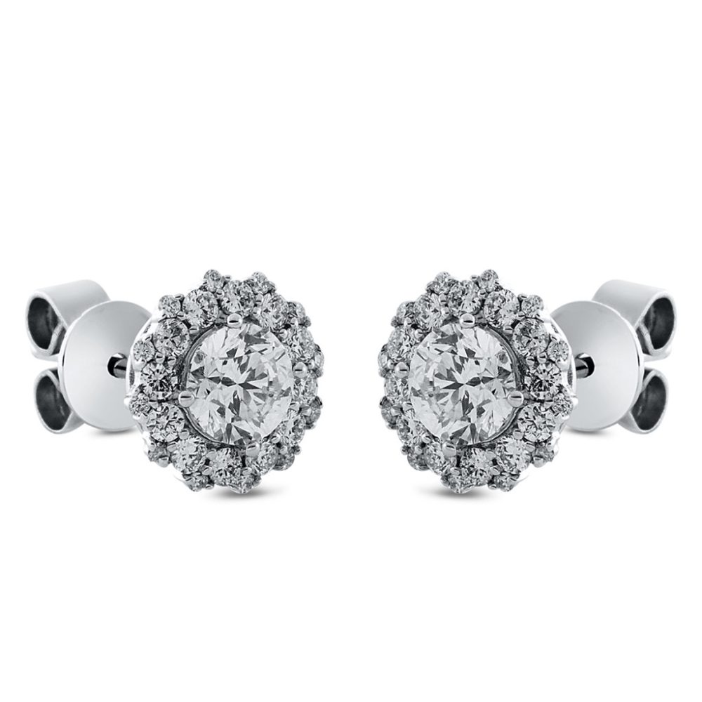 Fehérarany Gyémánt Fülbevaló