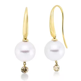 Yellowgold Diamond Earrings