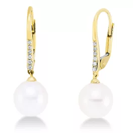 Yellowgold Diamond Earrings