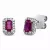 Whitegold Ruby Earrings