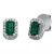 Whitegold Emerald Earrings