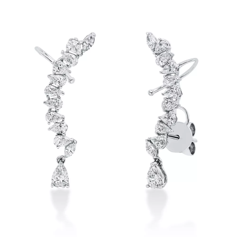 Fehérarany Gyémánt Fülbevaló