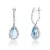 Whitegold Topaz Earrings