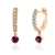 Redgold Ruby Earrings