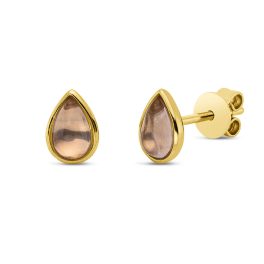 Sárga arany Rózsakvarc Fülbevaló