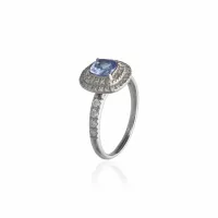 White Gold  Tanzanite Ring