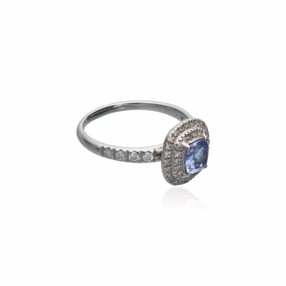 White Gold  Tanzanite Ring