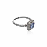 White Gold  Tanzanite Ring