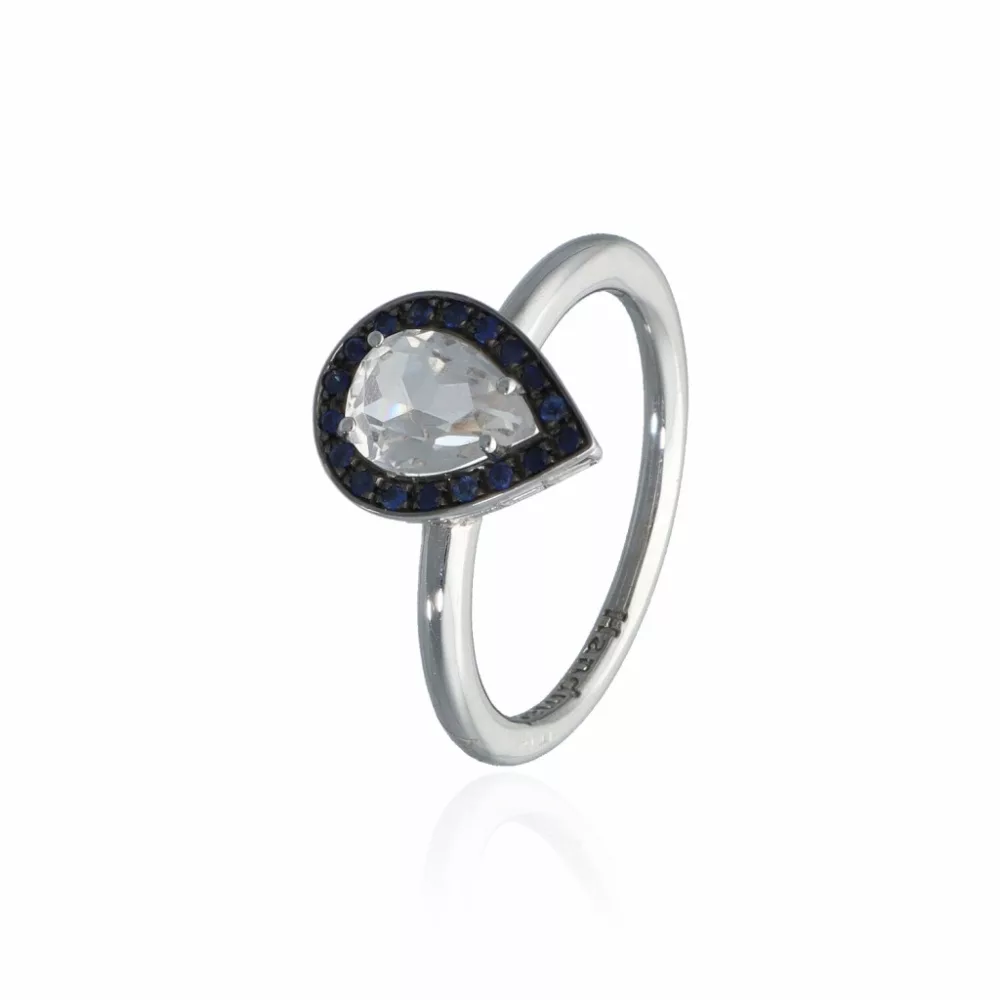 White Gold  Topaz Ring