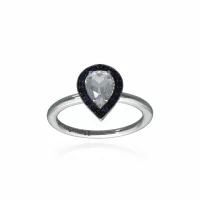 White Gold  Topaz Ring