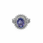 White Gold  Tanzanite Ring
