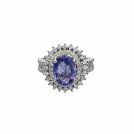 White Gold  Tanzanite Ring