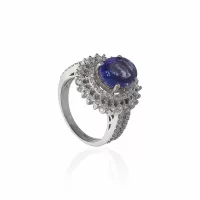 White Gold  Tanzanite Ring