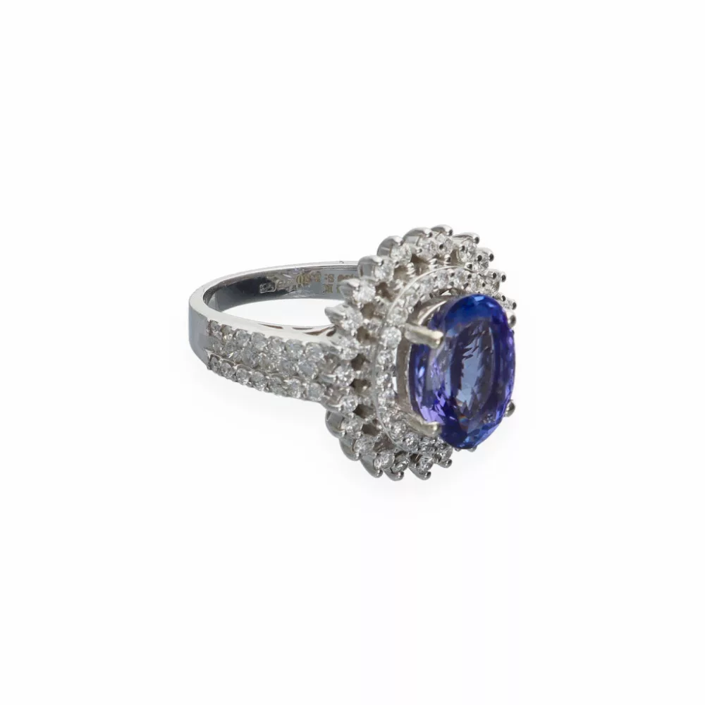 White Gold  Tanzanite Ring