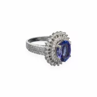 White Gold  Tanzanite Ring