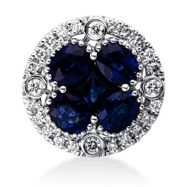 Whitegold Sapphire Pendant
